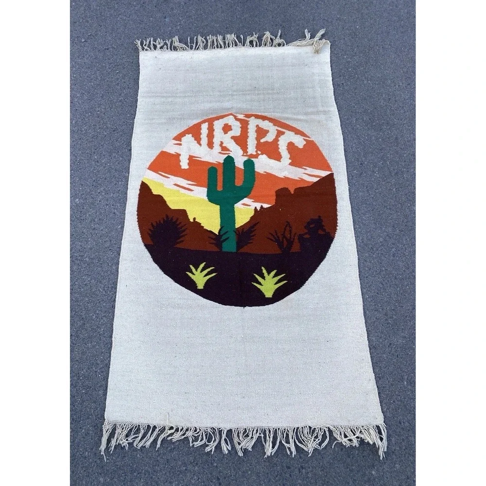 70s New Riders of the Purple Sage Tapestry Rug Grateful Dead 76x42 Jerry Garcia